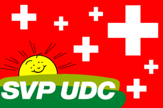 [Flag of Swiss People's Party]